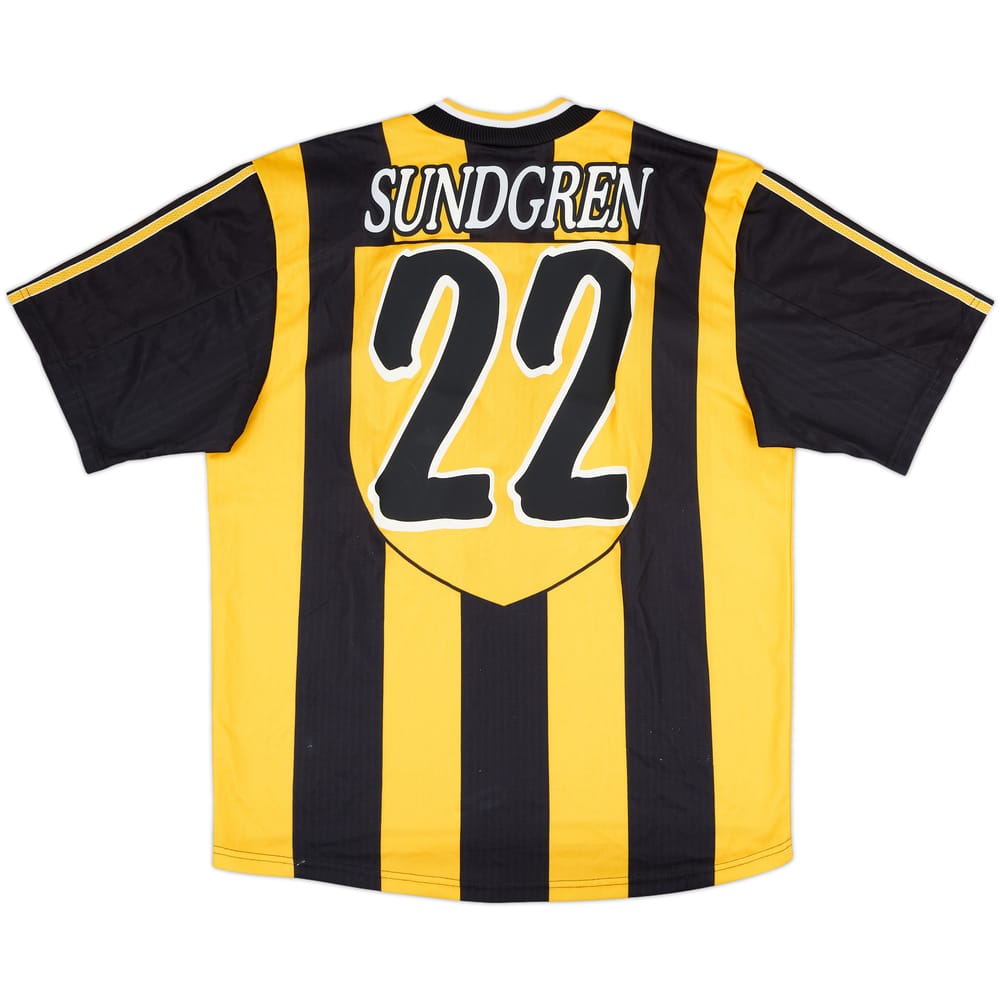 1998-99 Real Zaragoza Away Shirt Sundgren #22 - 6/10 - (L)