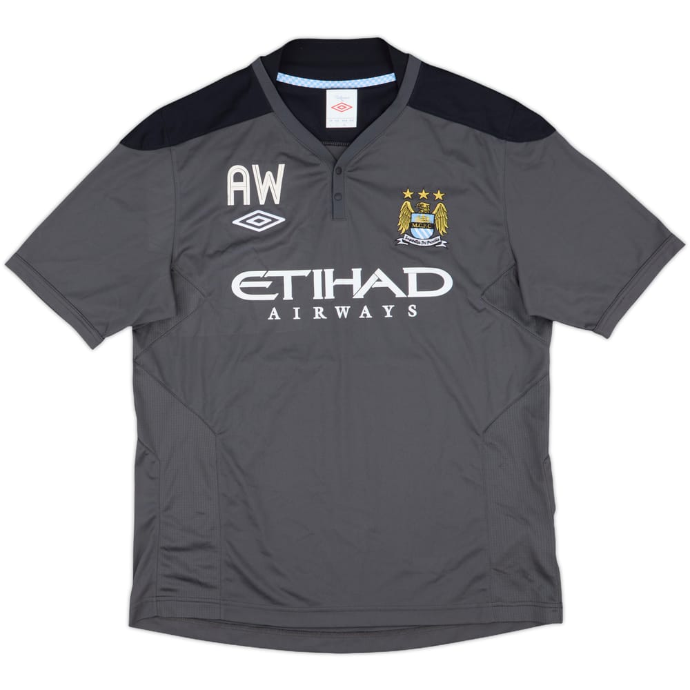 2009-10 Manchester City Staff Issue Umbro Polo Shirt AW - 7/10 - (L)