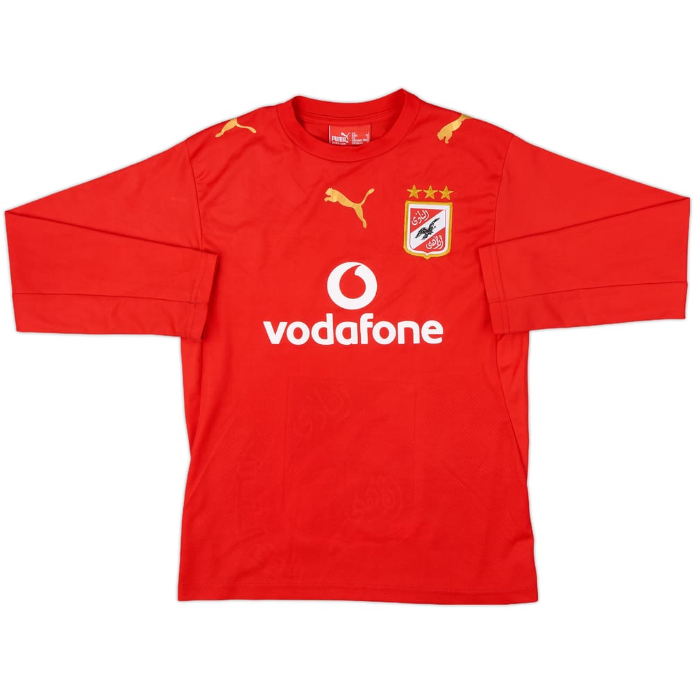 2006-07 Al Ahly Home L/S Shirt - 9/10 - (L.Boys)