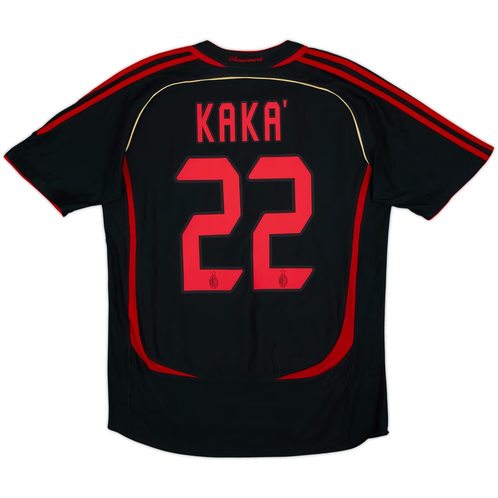 Camiseta de la tercera equipación del AC Milan 2006-07 Kaka #22 - 8/10 - (M)