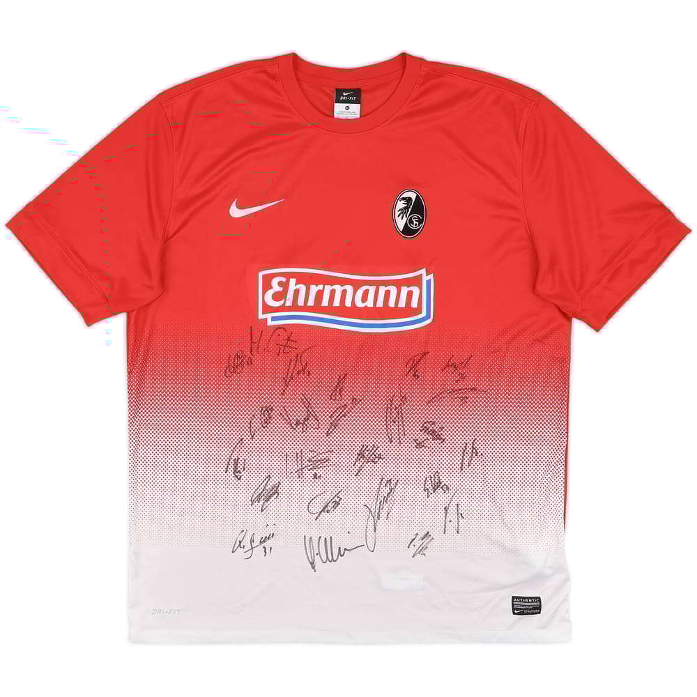 2013-14 Freiburg Signed Home Shirt - 9/10 - (XL)