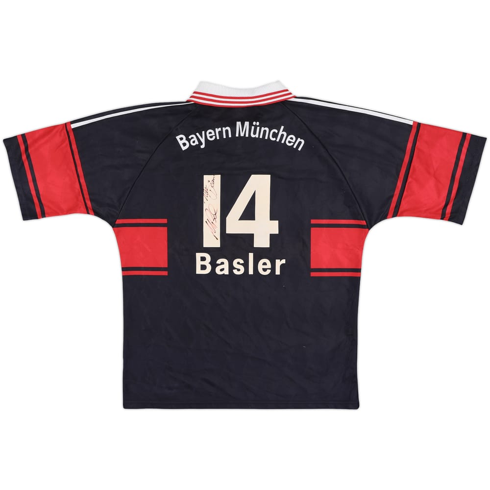 1997-99 Bayern Munich Signed Home Shirt Basler #14 - 8/10 - (L)