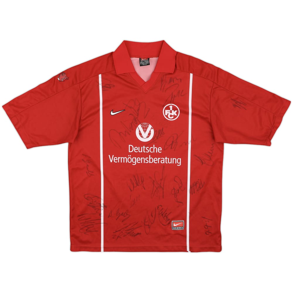 1999-00 Kaiserslautern Basic Signed Home Shirt - 9/10 - (L)