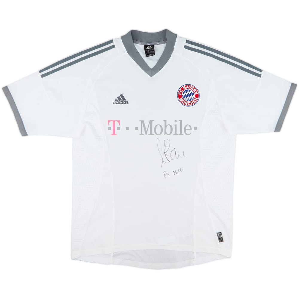 2002-03 Bayern Munich Signed Away Shirt - 9/10 - (M)