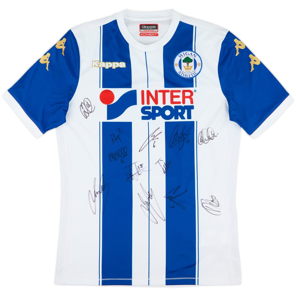 2017-18 Wigan Signed Home Shirt - 6/10 - (M)