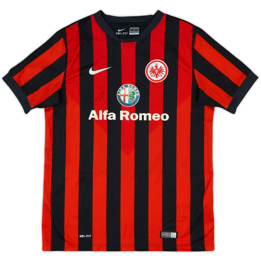 2014-15 Eintracht Frankfurt Signed Home Shirt - 8/10 - (XL.Boys)
