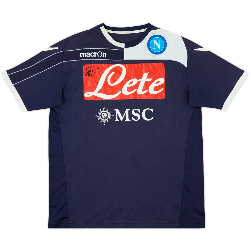 2011-12 Napoli Macron Signed Training Shirt - 7/10 - (M)