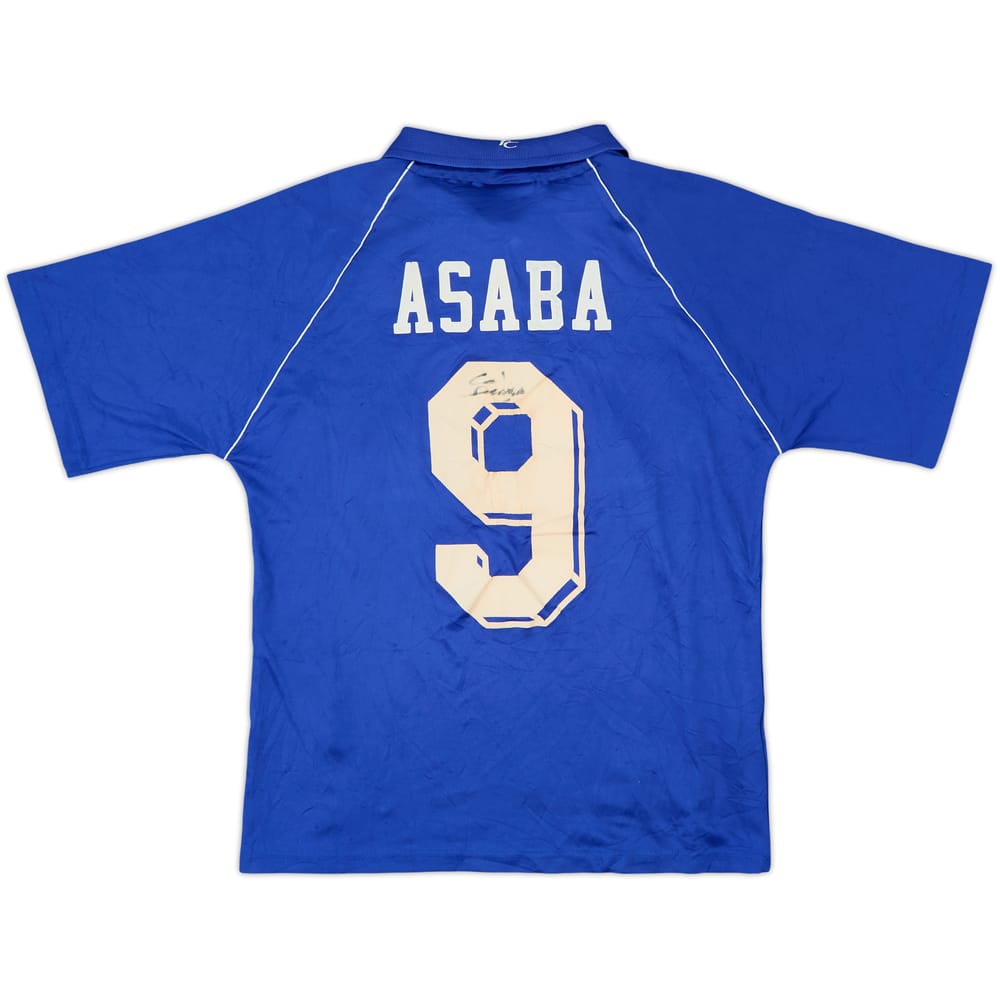 2000-01 Gillingham Signed Home Shirt Asaba #9 - 7/10 - (XS)