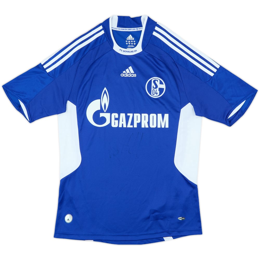 2008-10 Schalke Signed Home Shirt - 8/10 - (S)