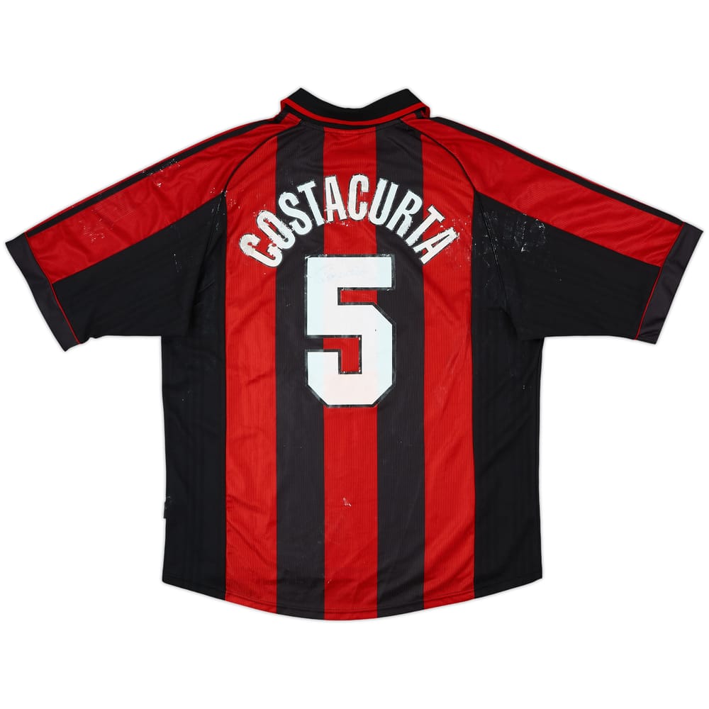 1998-00 AC Milan Signed Home Shirt Costacurta #5 - 4/10 - (XL)