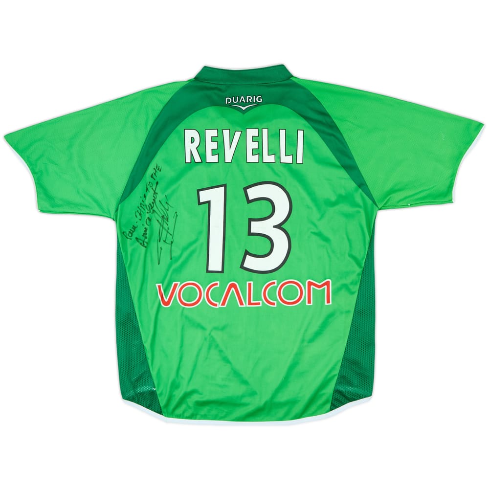 2004-05 Saint Etienne Signed Home Shirt Revelli #13 - 7/10 - (L)