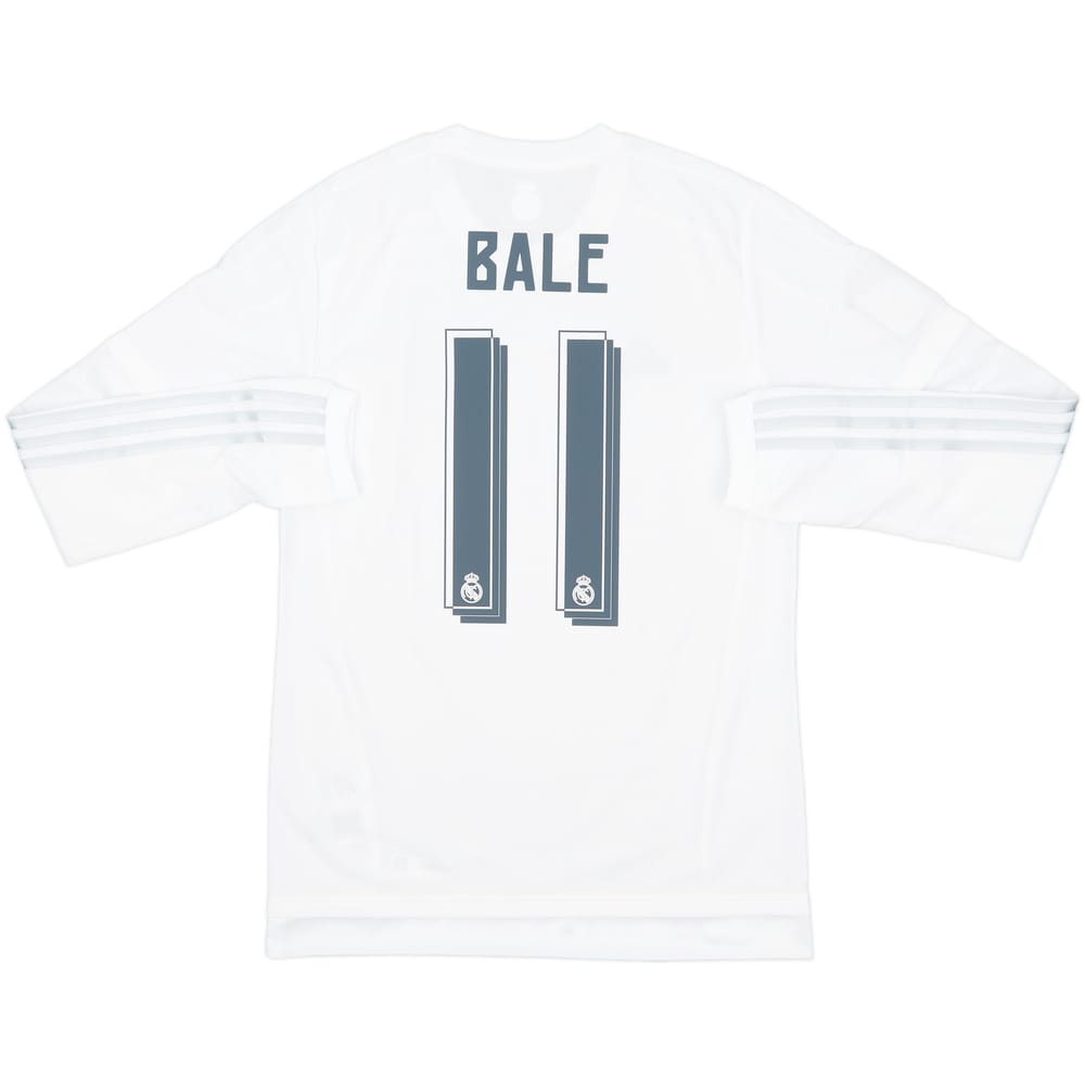 2015-16 Real Madrid Home L/S Shirt Bale #11 (S)