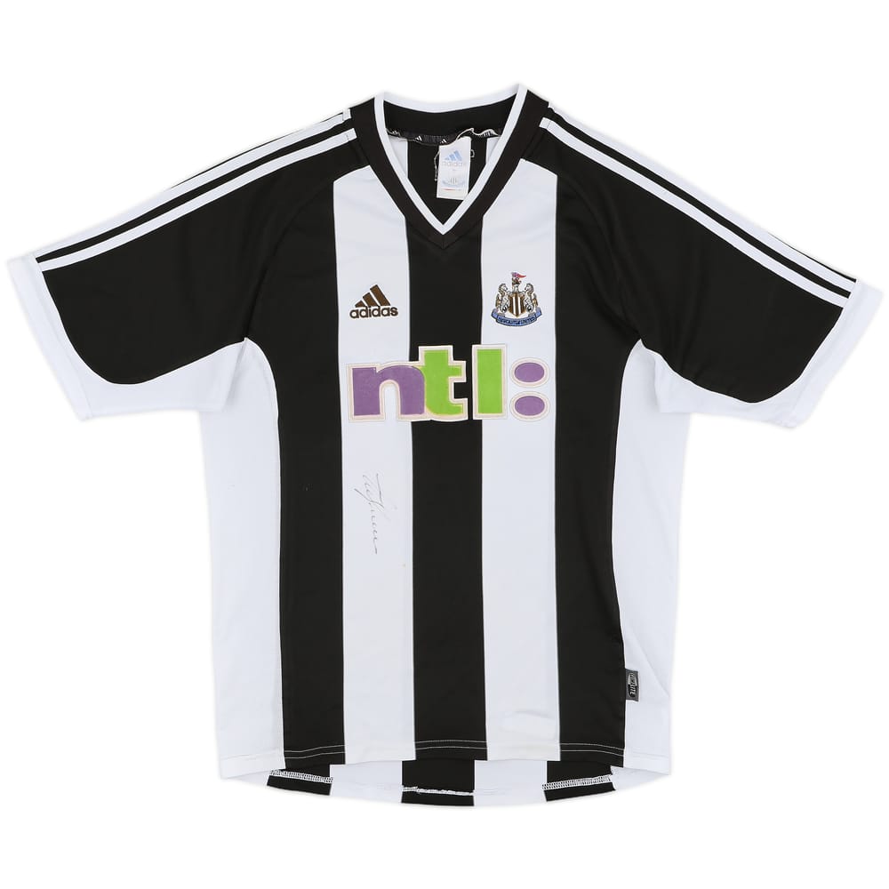 2001-03 Newcastle Signed Home Shirt - 8/10 - (M)
