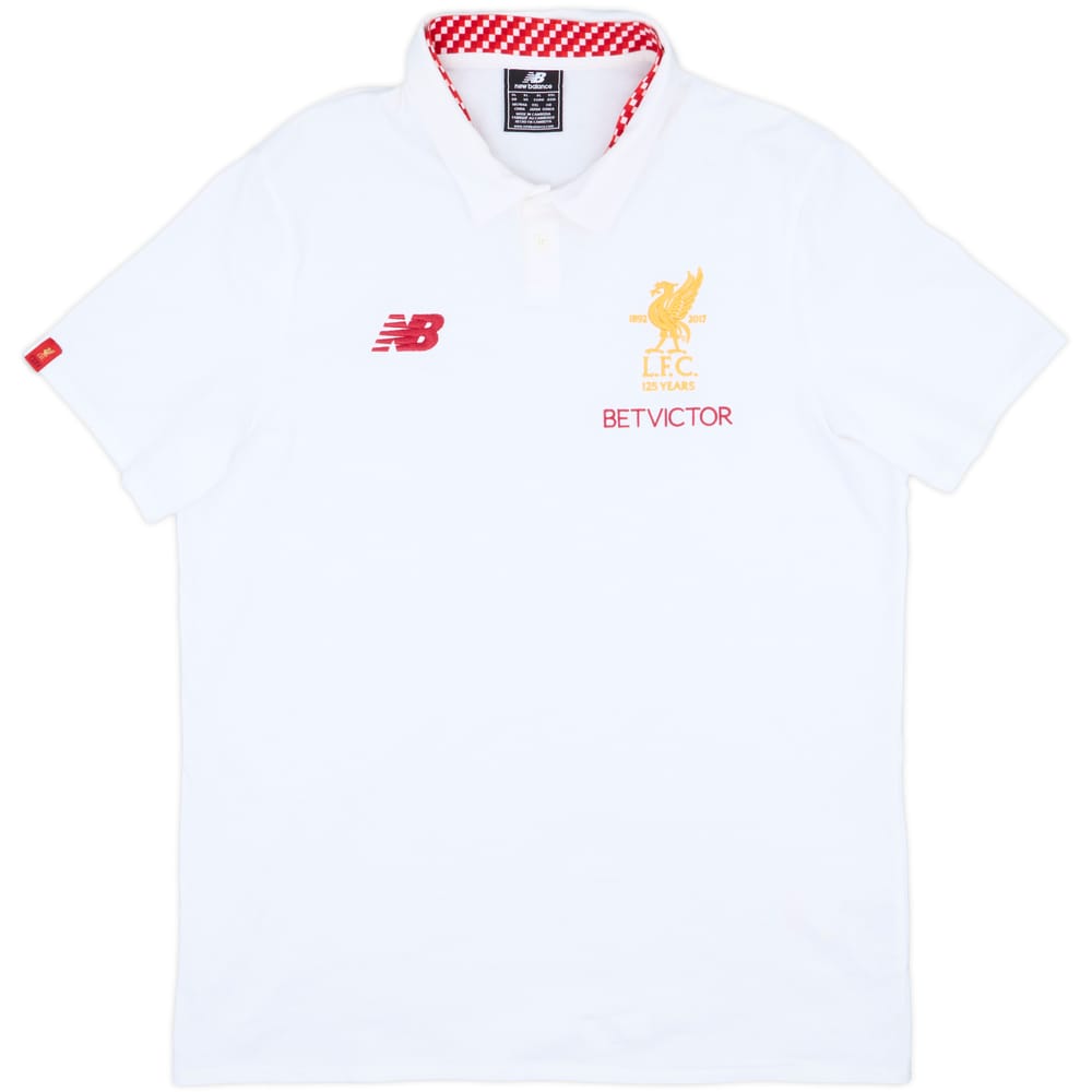 2017-18 Liverpool New Balance Polo Shirt - 9/10 - (XL)