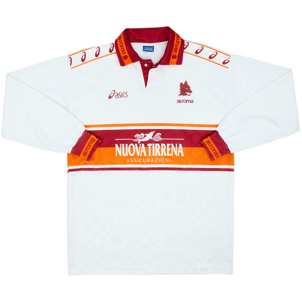 1994-95 Roma Away L/S Shirt #10 - 6/10 - (L)