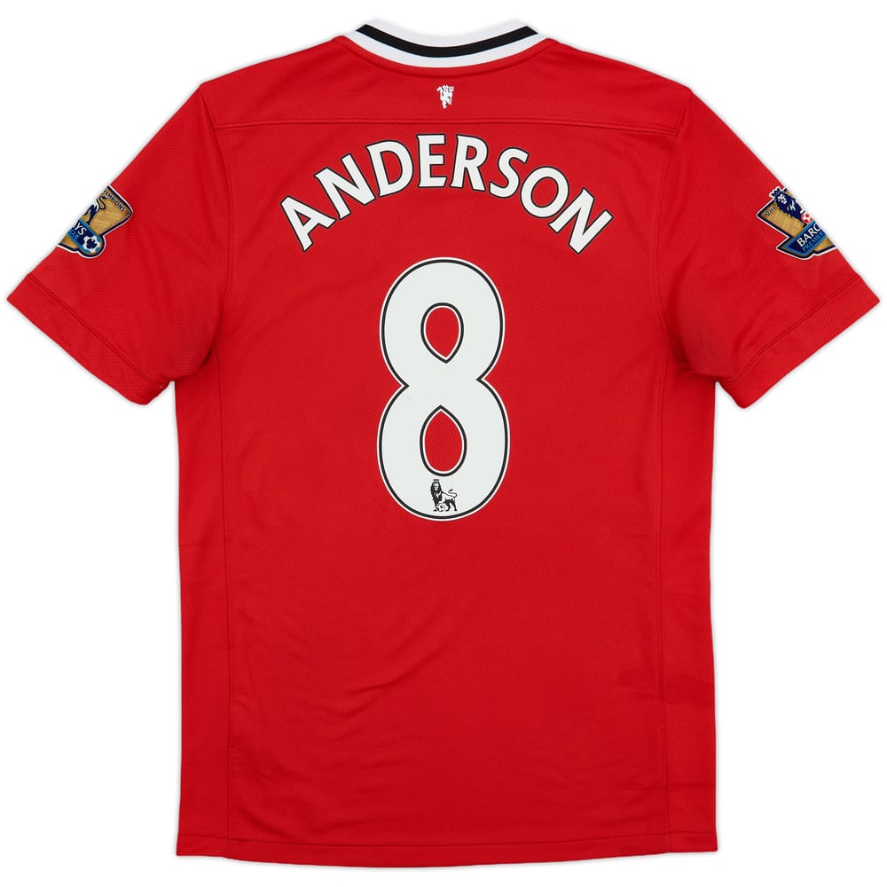2011-12 Manchester United Home Shirt Anderson #8 - 6/10 - (S)