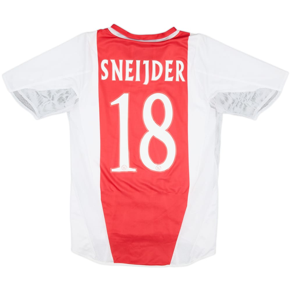 2004-05 Ajax Player Issue Home Shirt Sneijder #18 - 8/10 - (S)