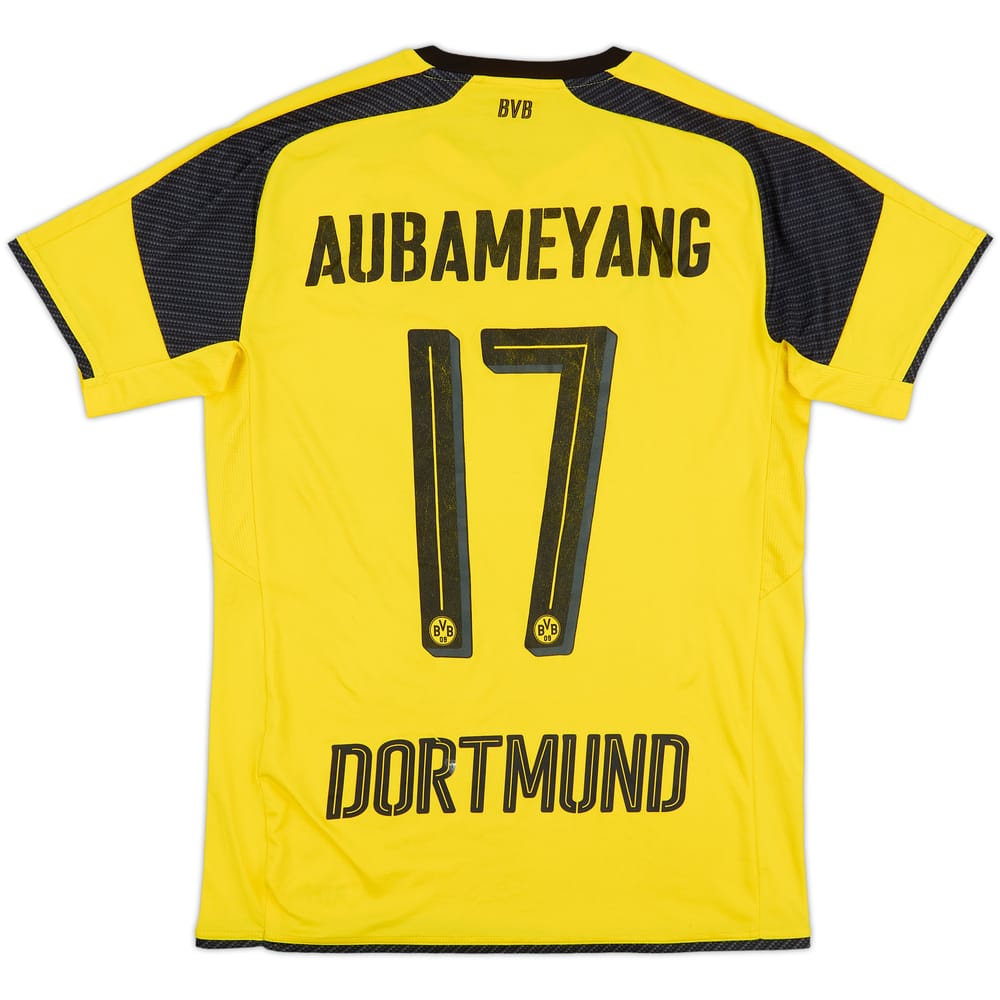 2016-17 Borussia Dortmund Home European Shirt Aubameyang #17 - 5/10 - (S)