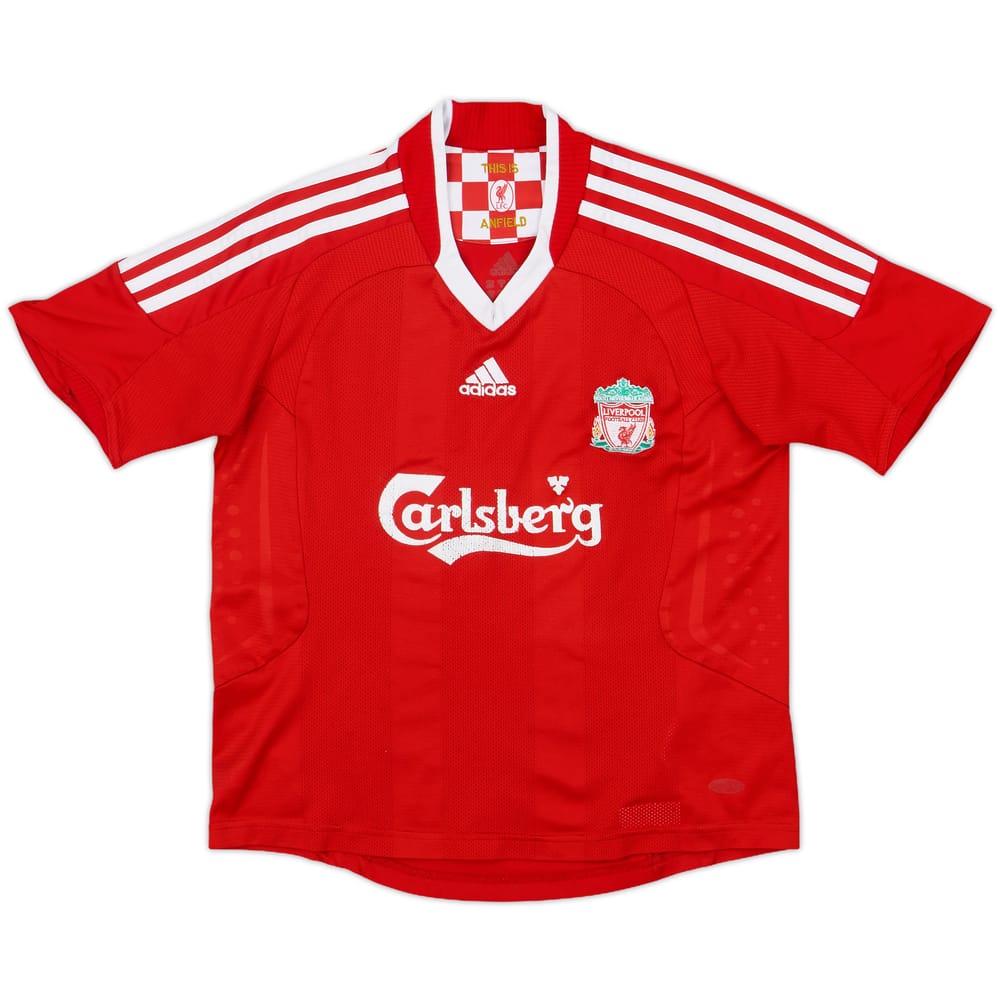 2008-10 Liverpool Home Shirt - 6/10 - (S.Boys)