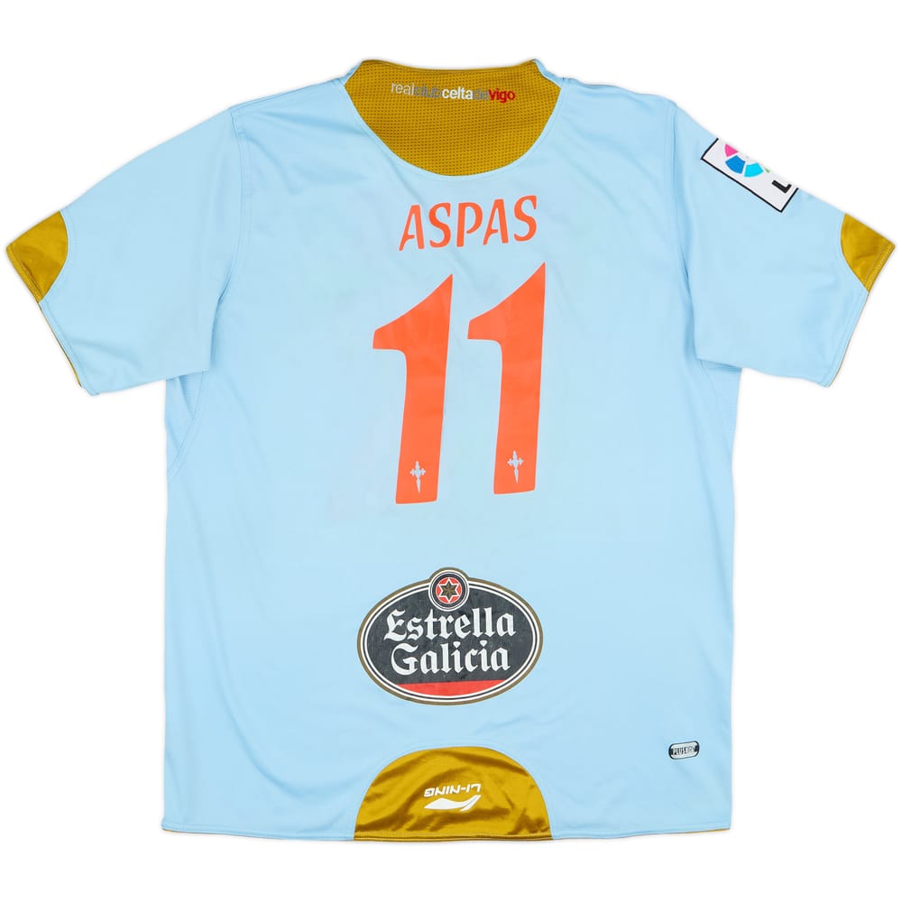 2010-11 Celta Vigo Home Shirt Aspas #11 - 6/10 - (XL)