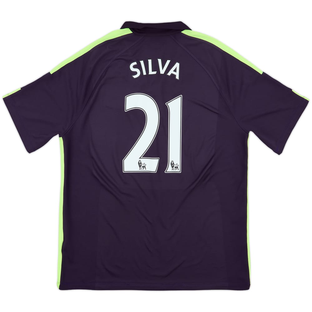 2014-15 Manchester City Third Shirt Silva #21 - 7/10 - (XL)