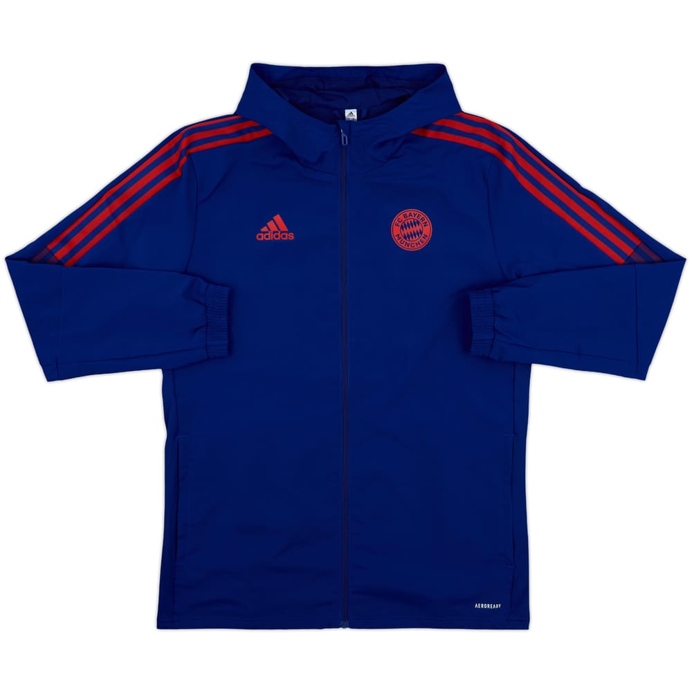 2021-22 Bayern Munich adidas Hooded Track Jacket - 8/10 - (M)