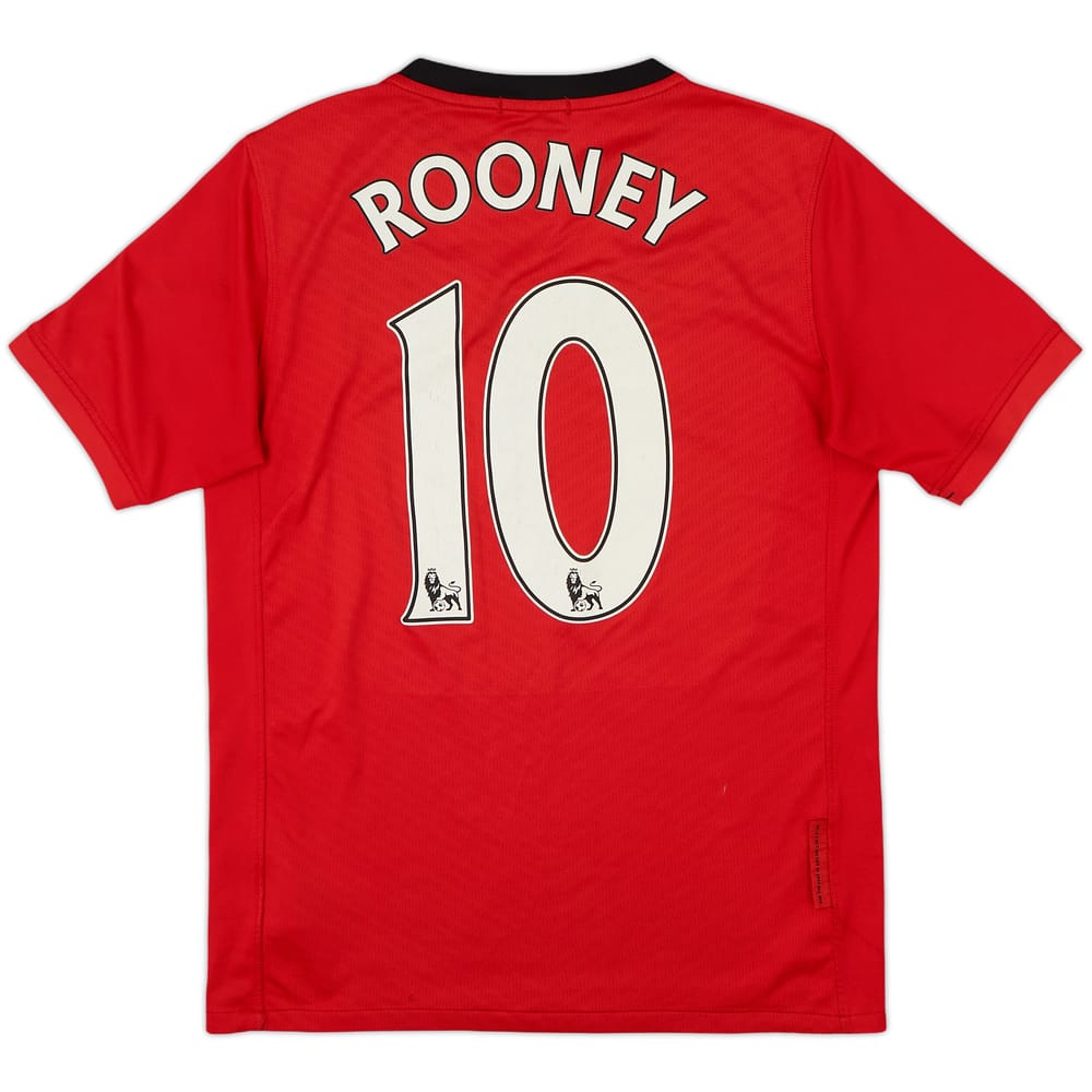 2009-10 Manchester United Home Shirt Rooney #10 - 6/10 - (L.Boys)
