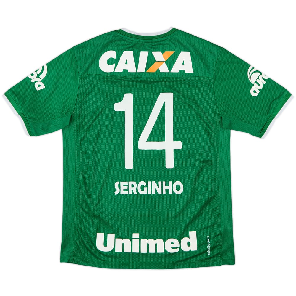 2014 Chapecoense Home Shirt Serginho #14 - 7/10 - (S)