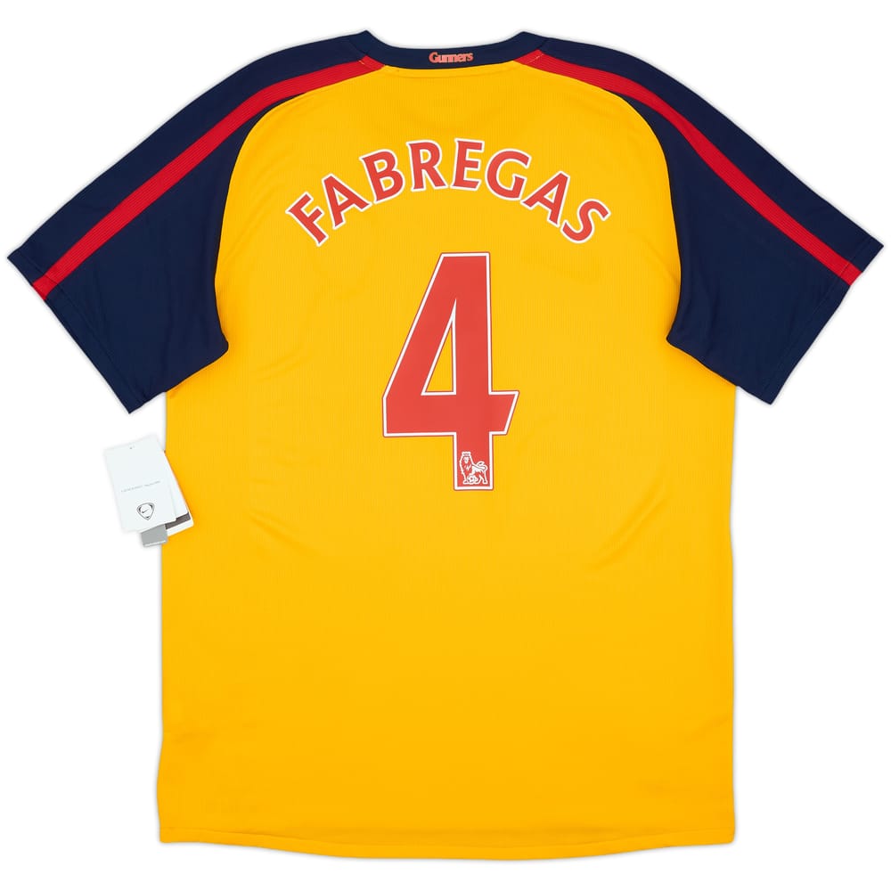 2008-09 Arsenal Away Shirt Fabregas #4 (M)