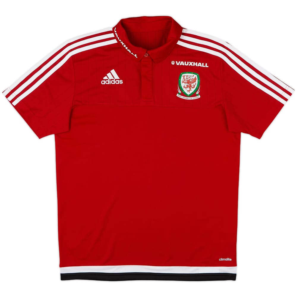 2015-16 Wales adidas Polo Shirt - 8/10 - (S)