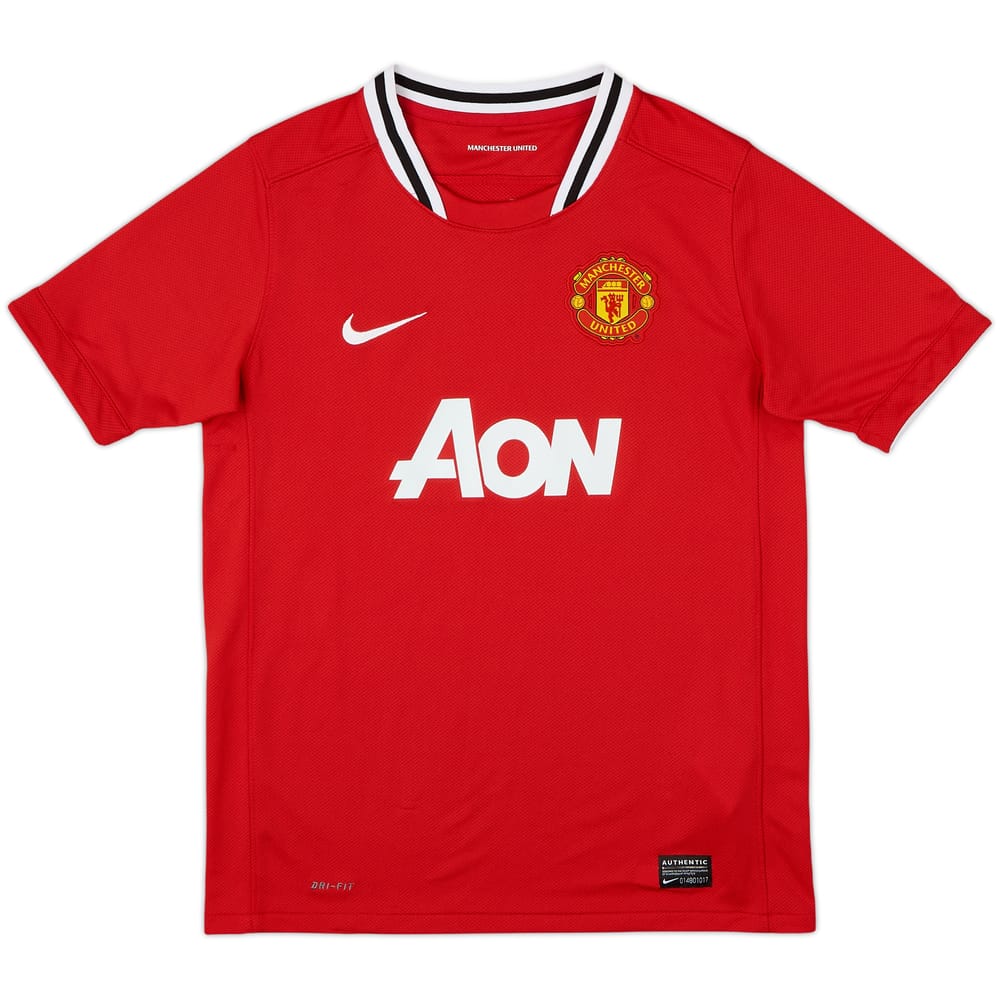 2011-12 Manchester United Home Shirt - 9/10 - (L.Boys)