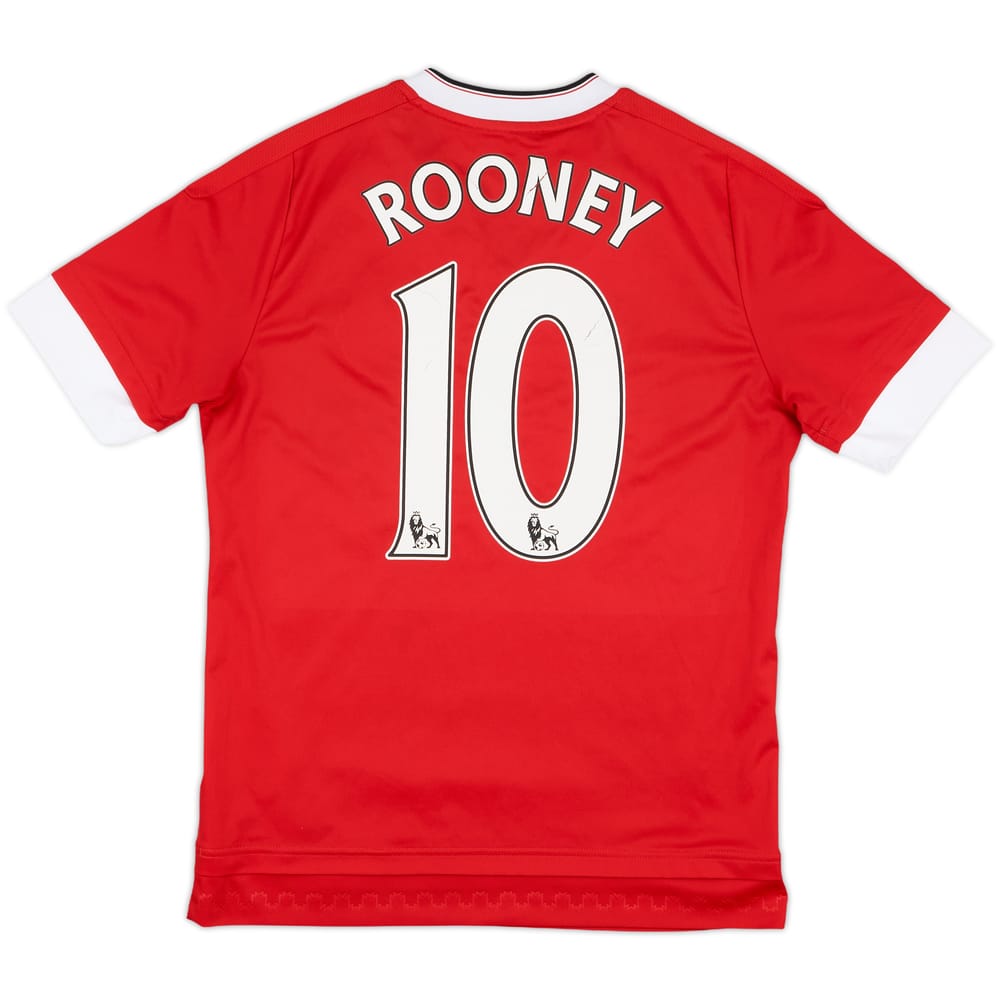 2015-16 Manchester United Home Shirt Rooney #10 - 5/10 - (L.Boys)