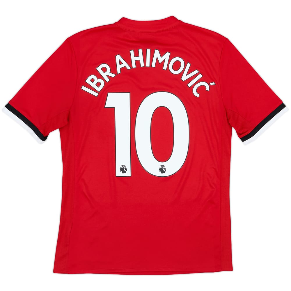 2017-18 Manchester United Home Shirt Ibrahimovic #10 - 9/10 - (XL.Boys)