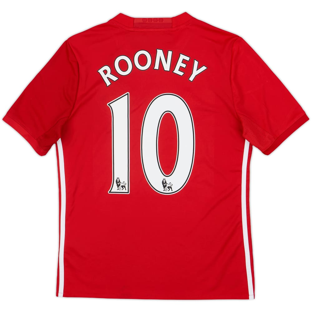 2016-17 Manchester United Home Shirt Rooney #10 - 8/10 - (L.Boys)