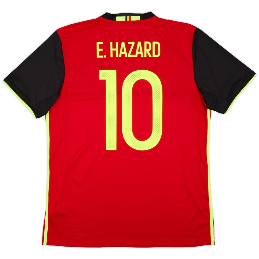 2016-17 Belgium Home Shirt E. Hazard #10 - 8/10 - (L)