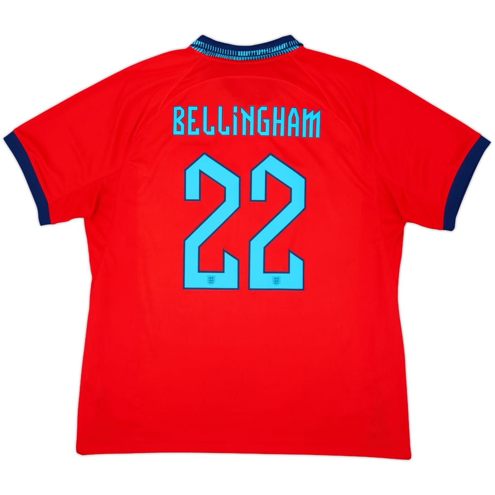 2022-23 England Away Shirt Bellingham #22 - 8/10 - (XL)