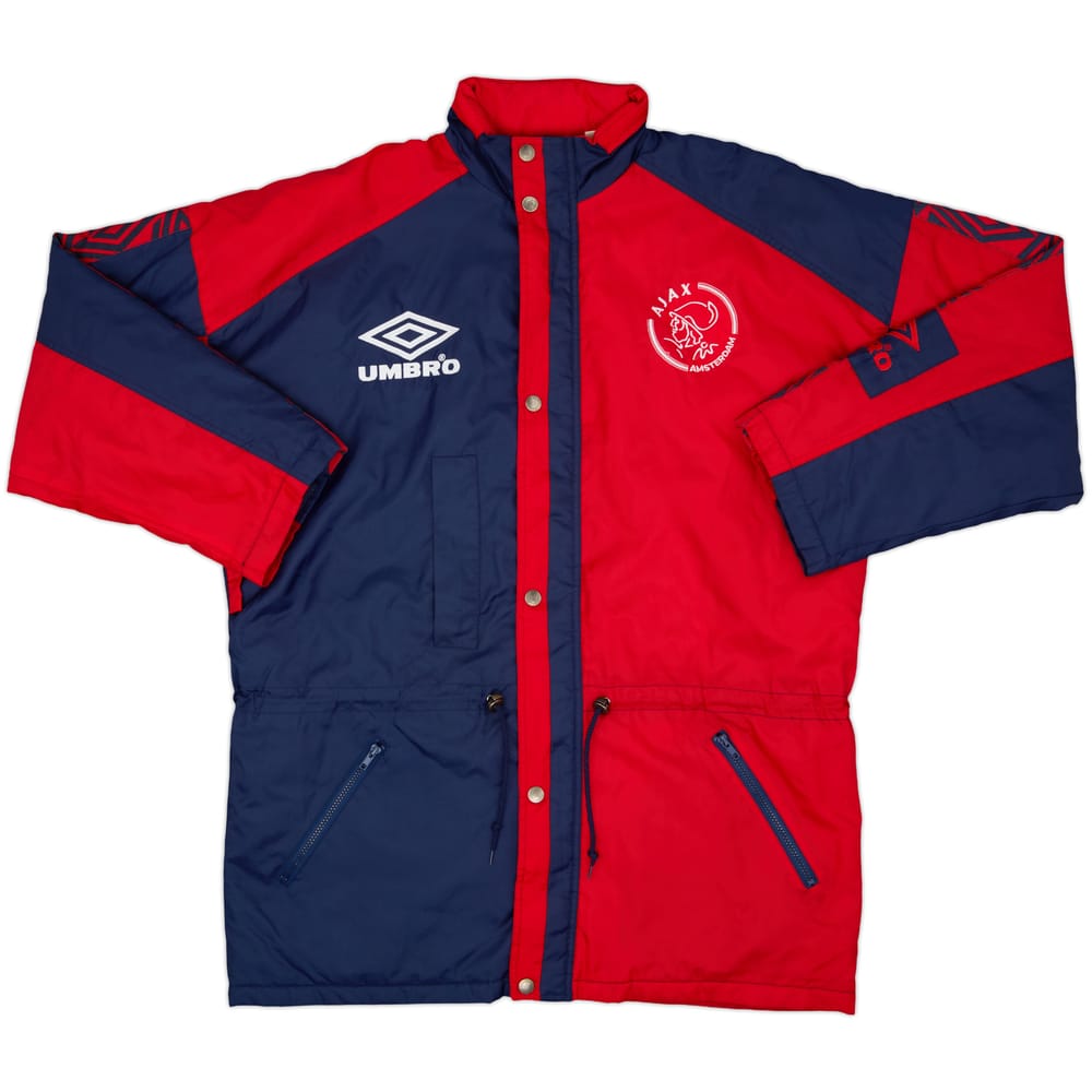 1993-94 Ajax Umbro Padded Bench Coat - 9/10 - (XL)