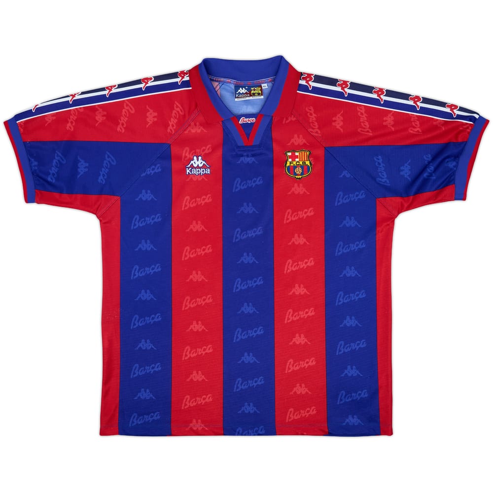 1995-97 Barcelona Home Shirt - 9/10 - (XL)