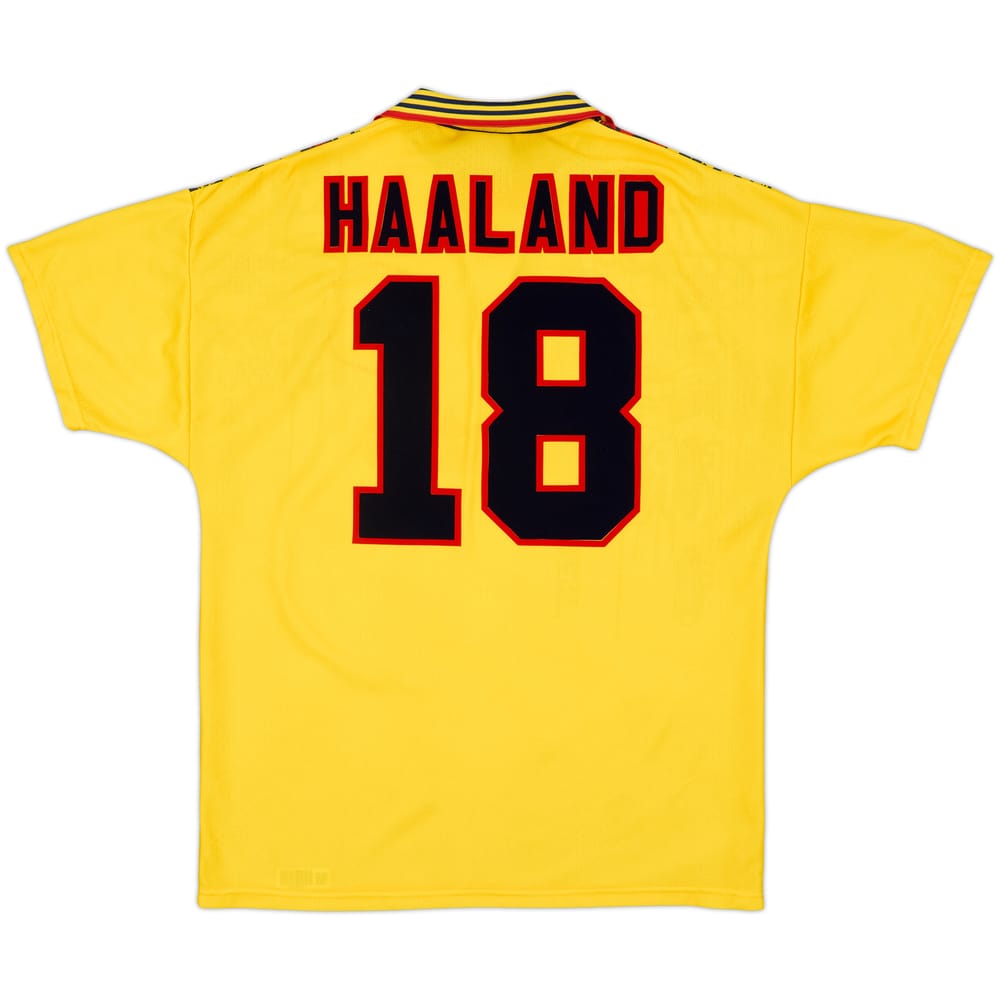 1995-97 Nottingham Forest Away Shirt Haaland #18 - 9/10 - (L)
