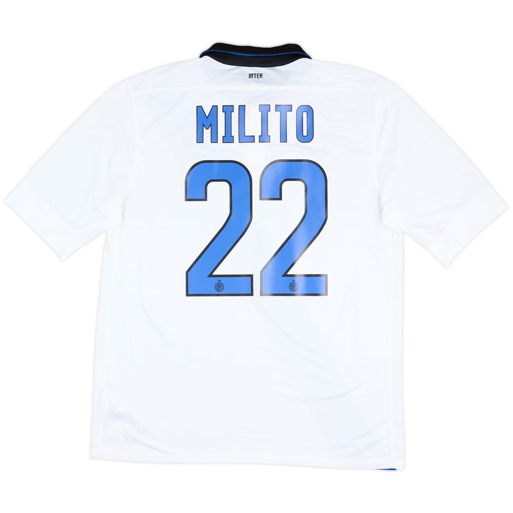 2011-12 Inter Milan Away Shirt Milito #22 - 10/10 - (L)
