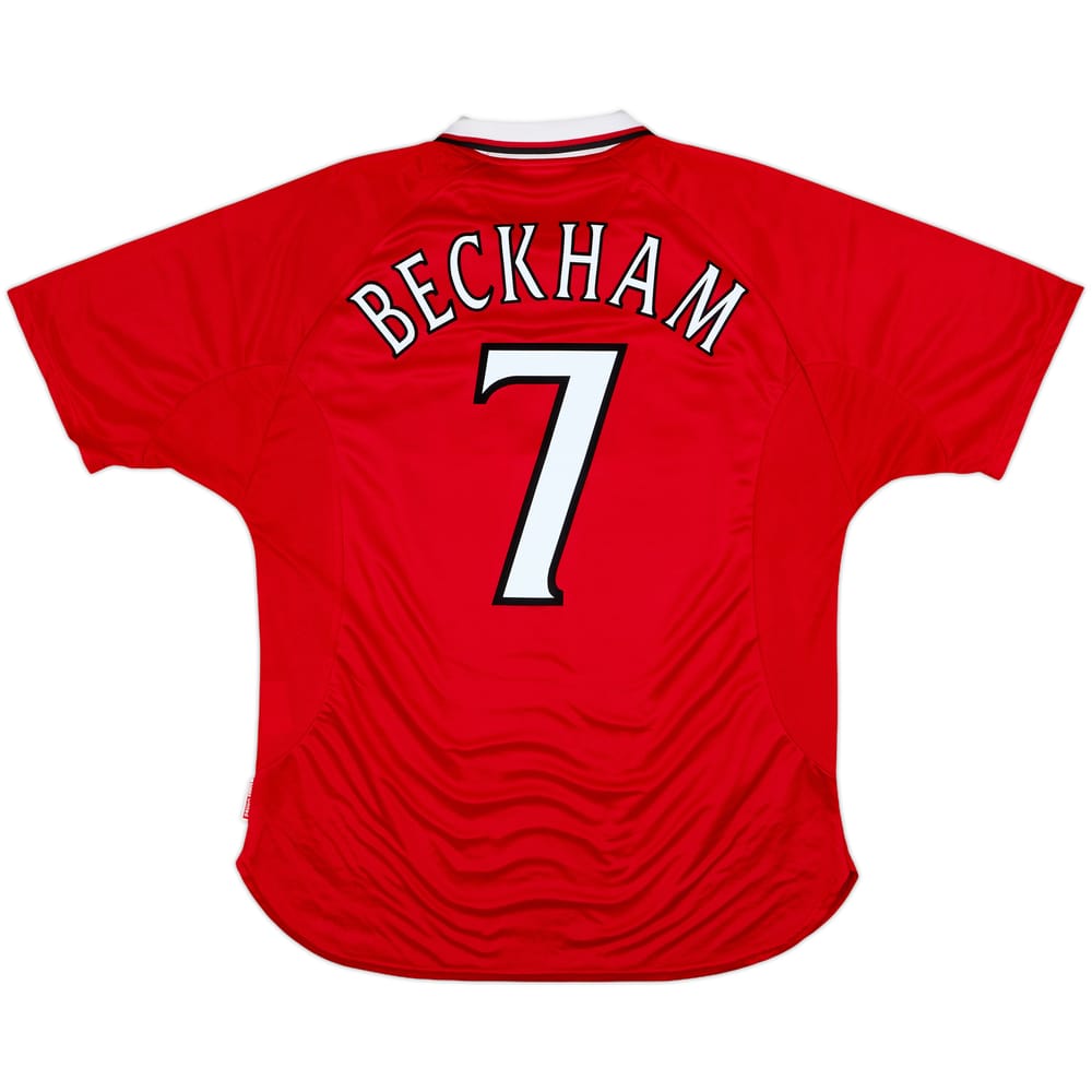 1999-00 Manchester United 'CL Winners' Shirt Beckham #7 - 9/10 - (XL)