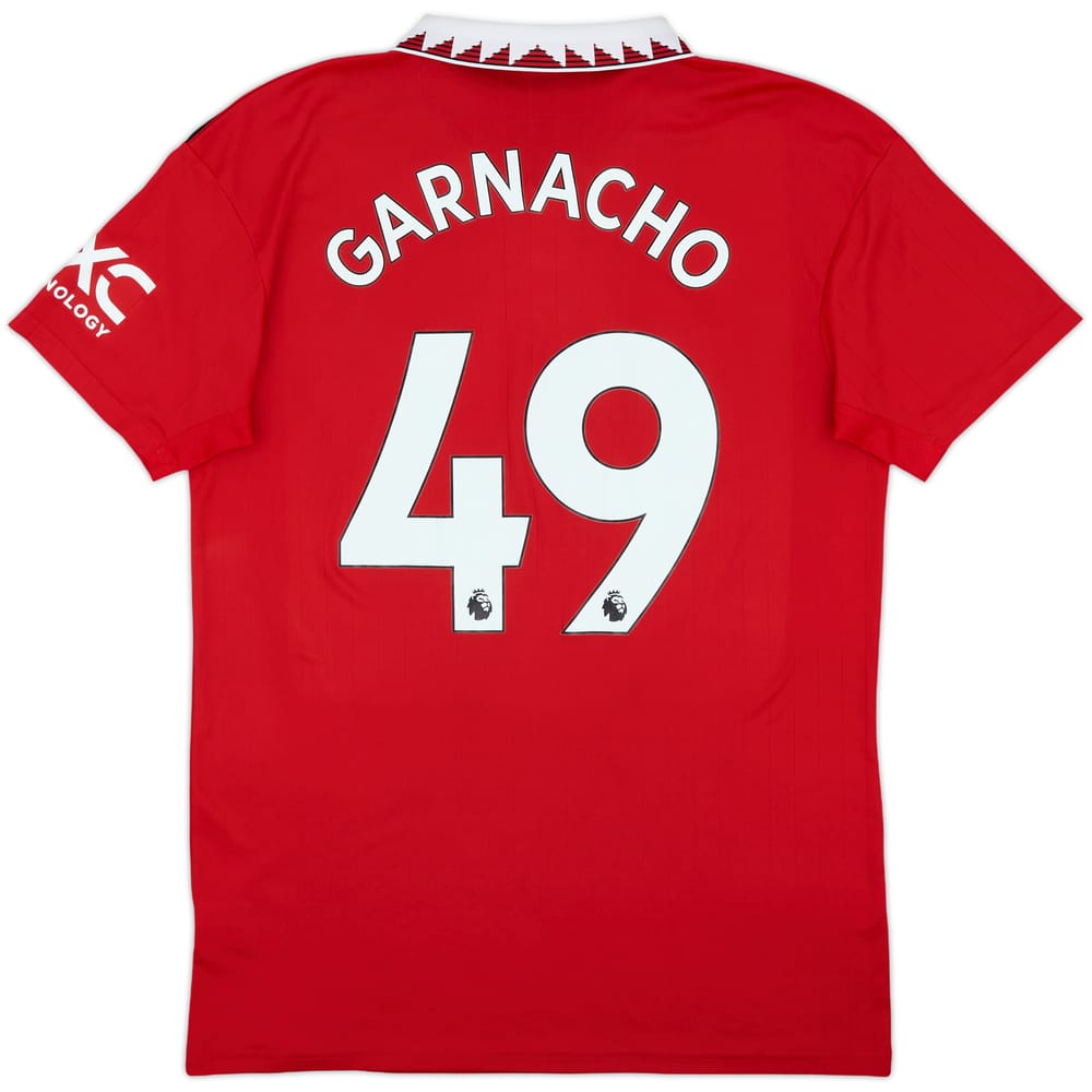 2022-23 Manchester United Home Shirt Garnacho #49 - 7/10 - (L)