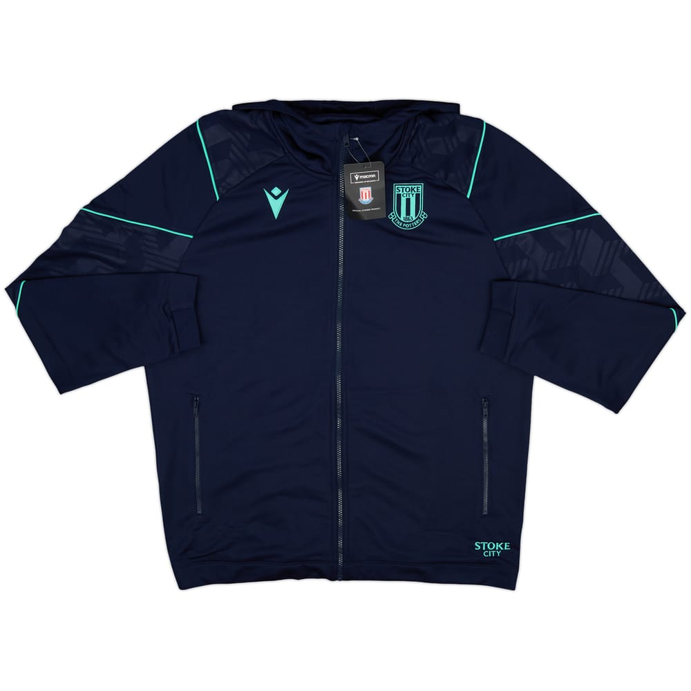2019-20 Stoke City Macron Hooded Track Jacket (XXL)