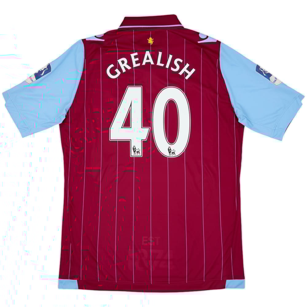 2014-15 Aston Villa Home Shirt Grealish #40 - 6/10 - (XXL)