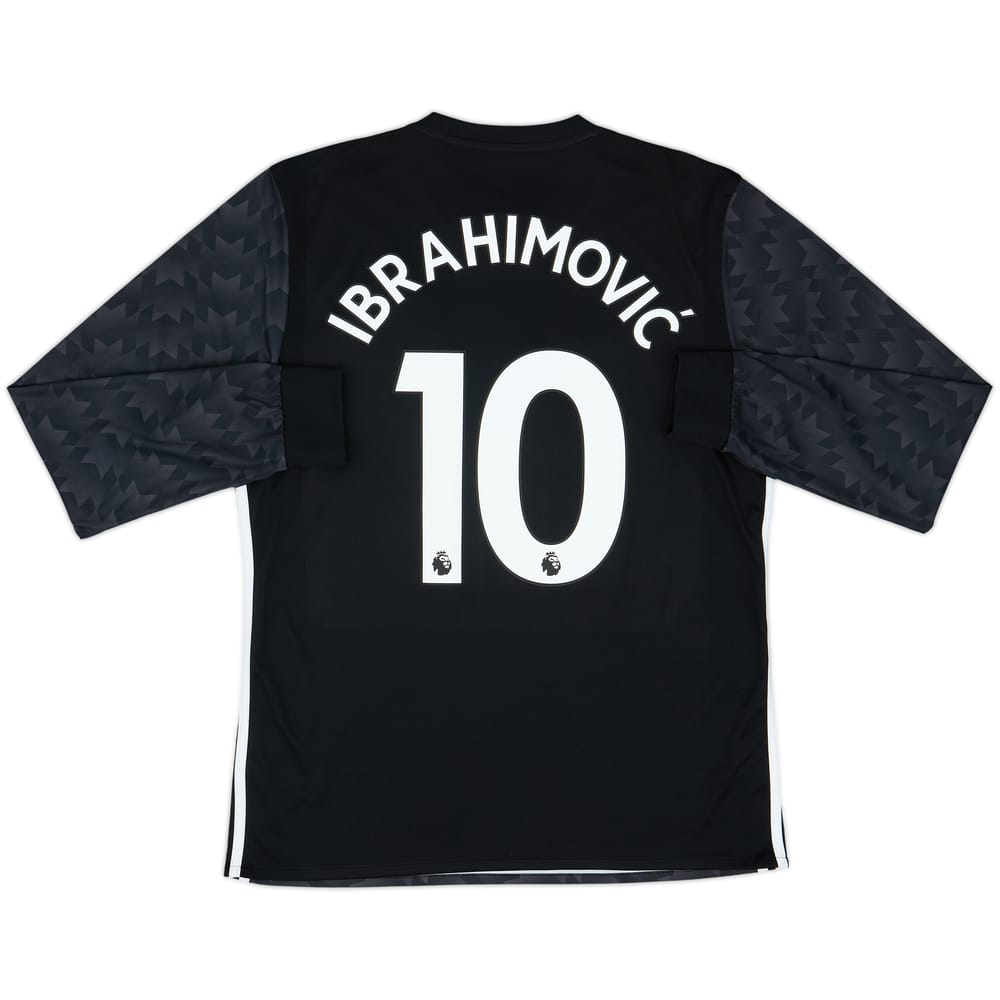 2017-18 Manchester United Away L/S Shirt Ibrahimovic #10 - 8/10 - (L)