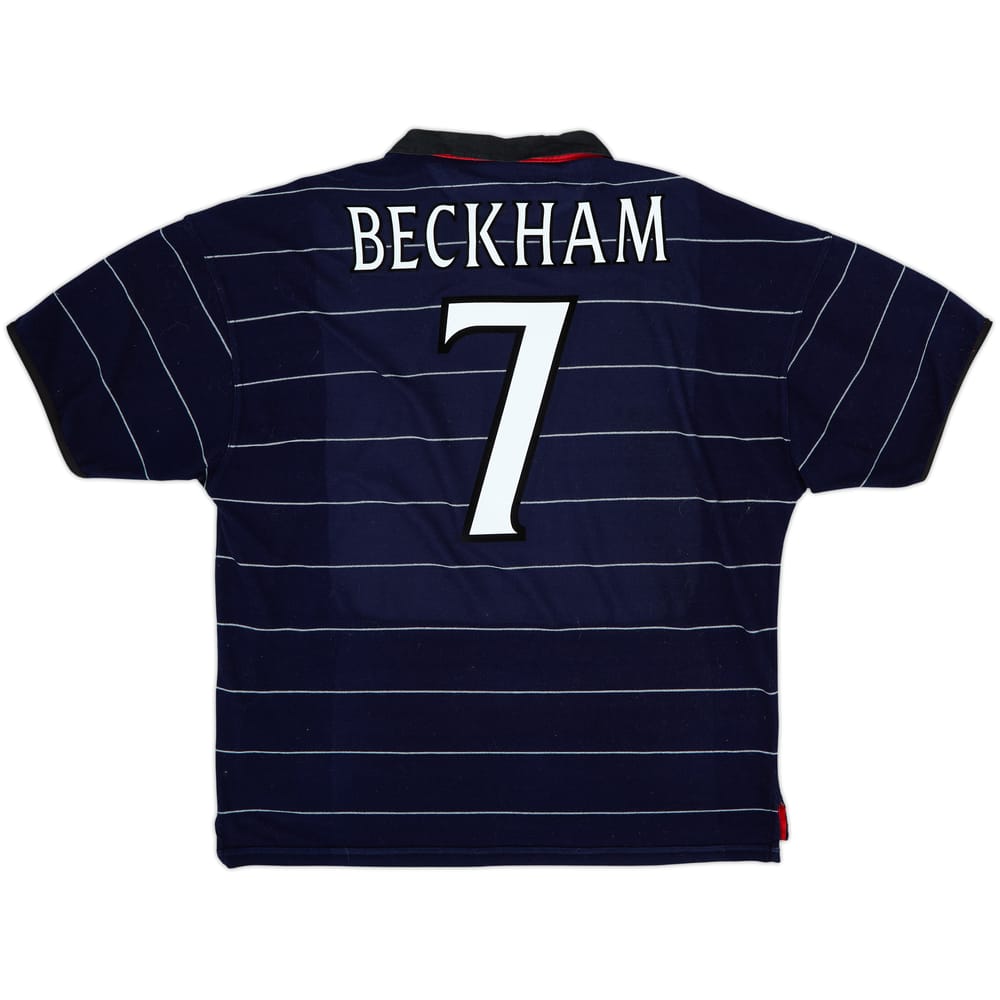1999-00 Manchester United Away Shirt Beckham #7 - 8/10 - (XL)