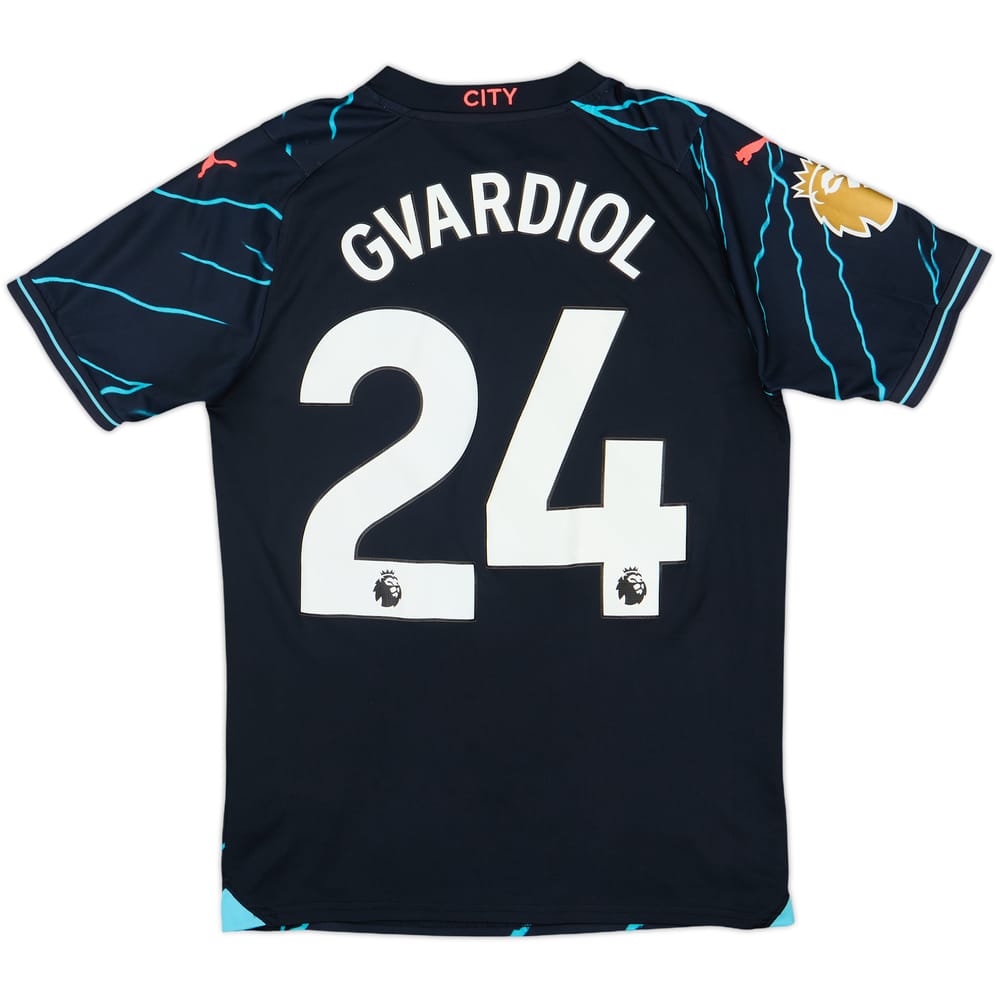 2023-24 Manchester City Third Shirt Gvardiol #24 - 7/10 - (S)