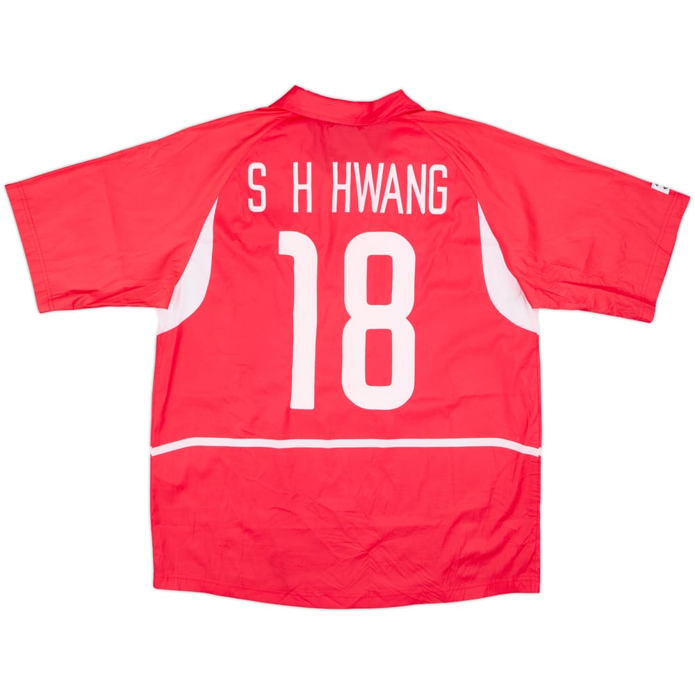 2002-03 South Korea Home Shirt S H Hwang #18 - 9/10 - (XL)