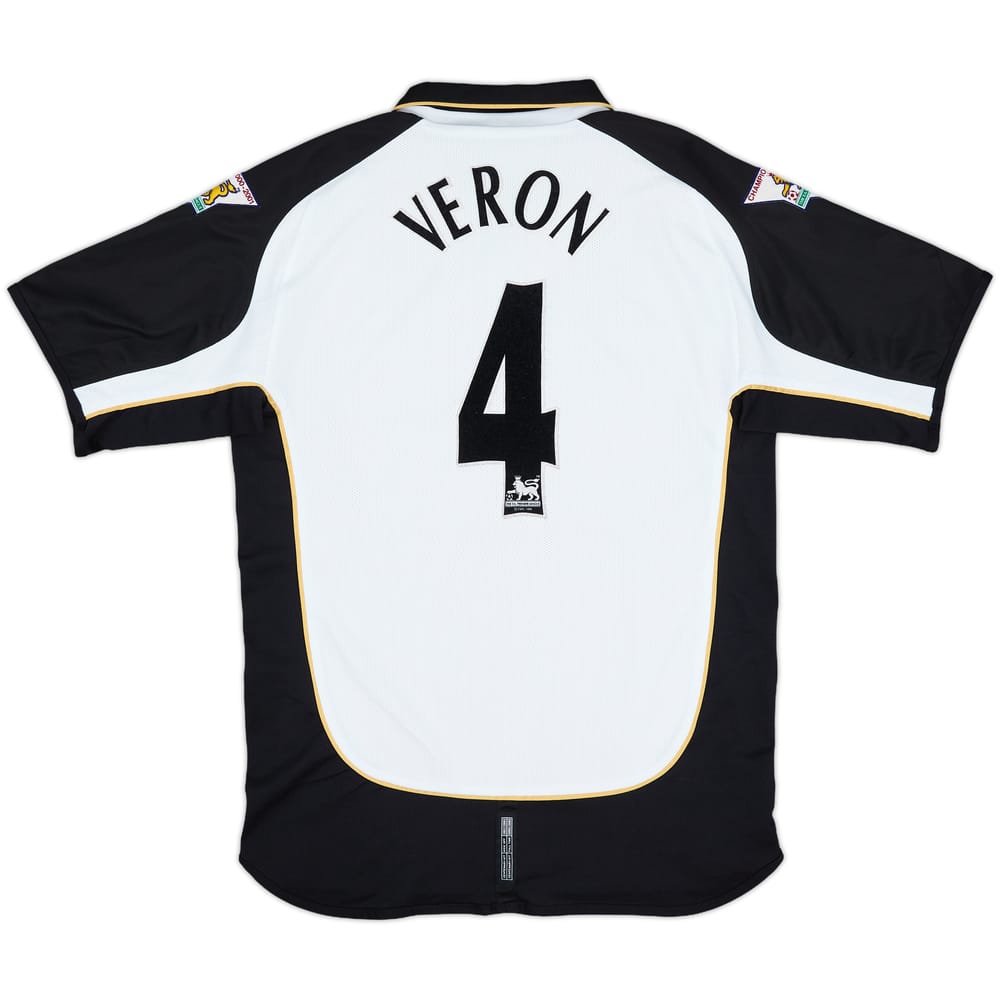 2001-02 Manchester United Centenary Away/Third Shirt Veron #4 - 9/10 - (M)