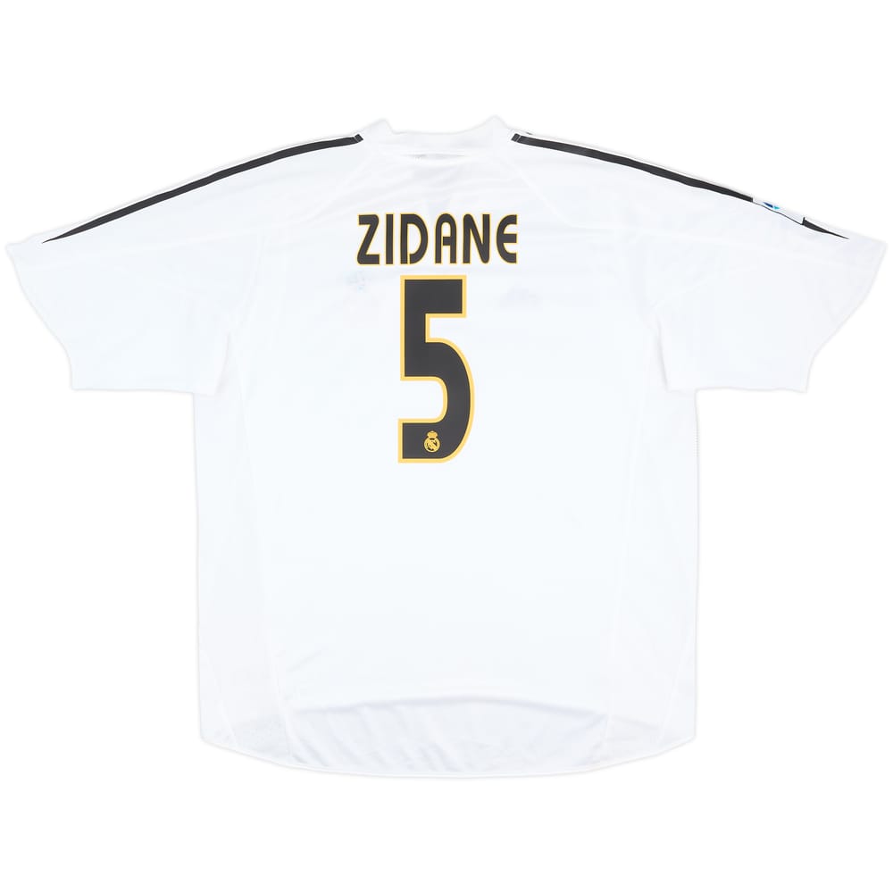 2004-05 Real Madrid Home Shirt Zidane #5 - 6/10 - (XL)